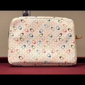 Coach signature laptop sleeve